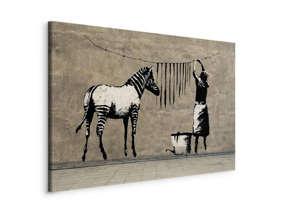 Tableau - Banksy: Washing Zebra on Concrete (1 Part) Wide