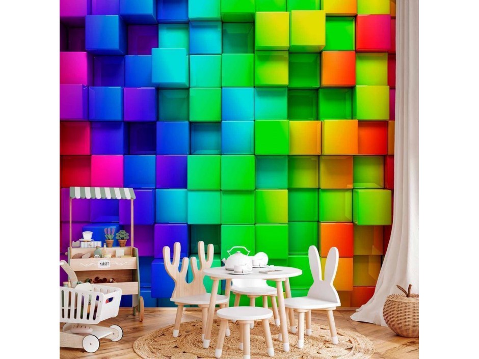 Papier peint - Colourful Cubes