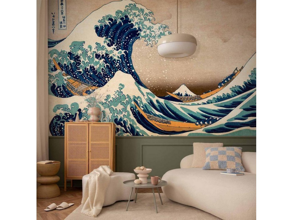 Papier peint - Hokusai: The Great Wave off Kanagawa (Reproduction)