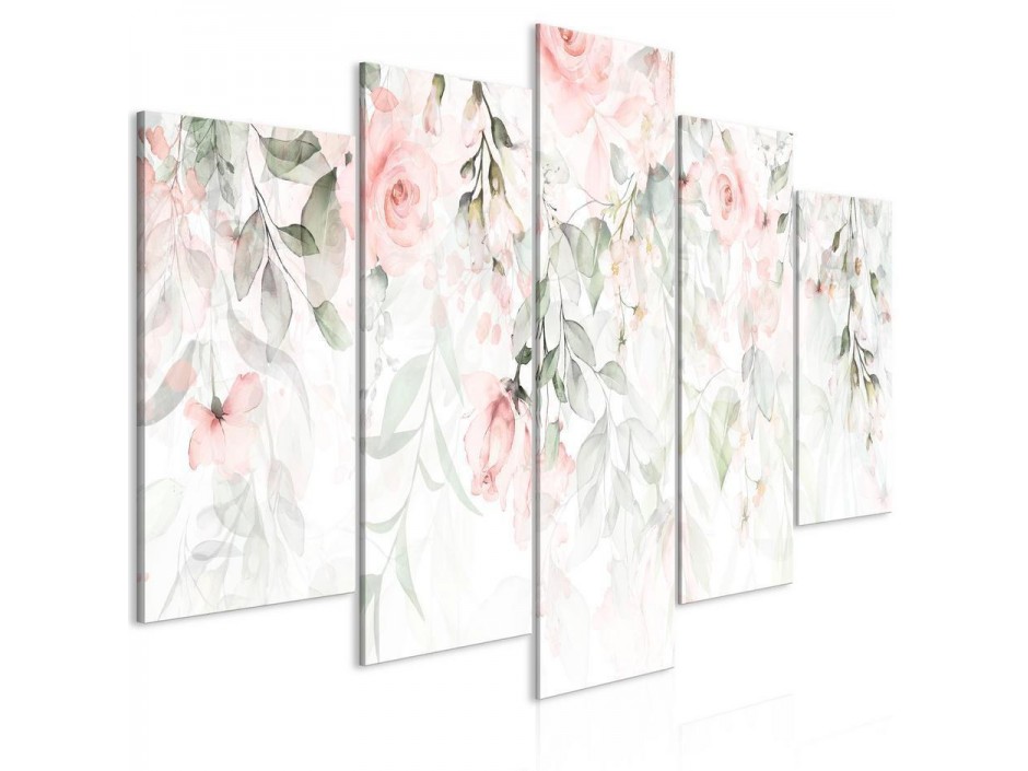 Tableau - Waterfall of Roses (5 Parts) Wide - First Variant