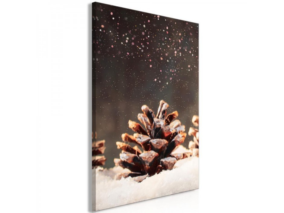 Tableau - Winter Pine Cone (1 Part) Vertical