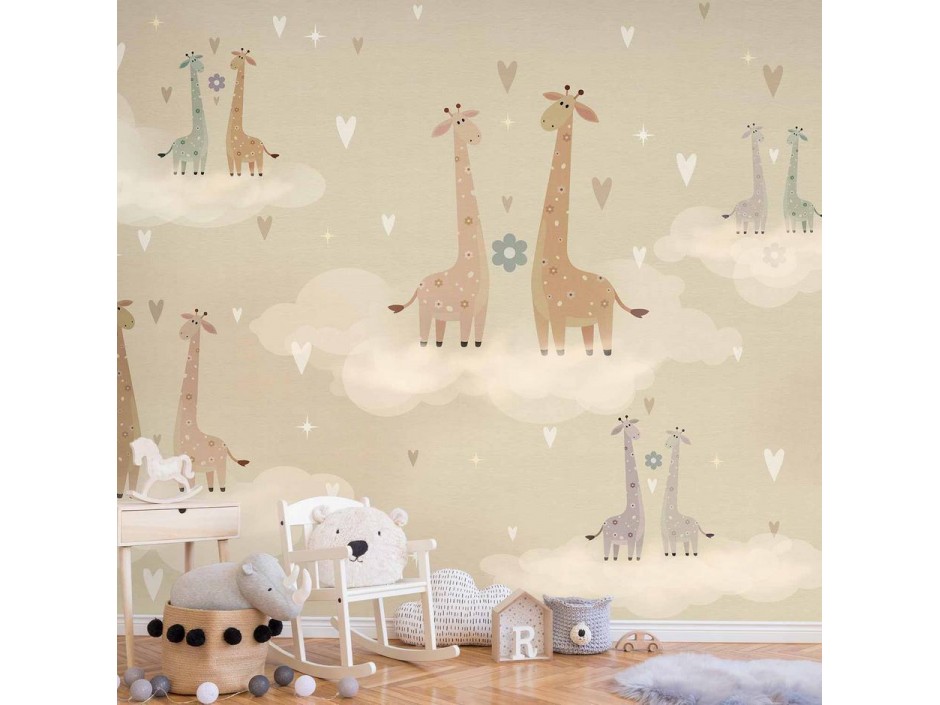 Papier peint - Giraffes in Love