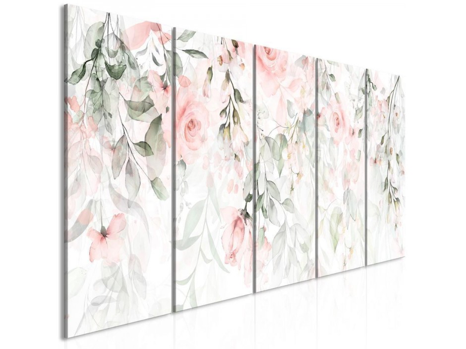 Tableau - Waterfall of Roses (5 Parts) Narrow - First Variant