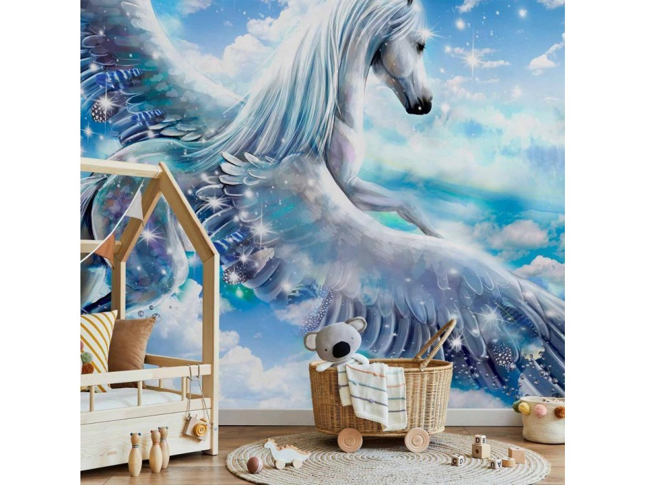 Papier peint - Pegasus (Blue)