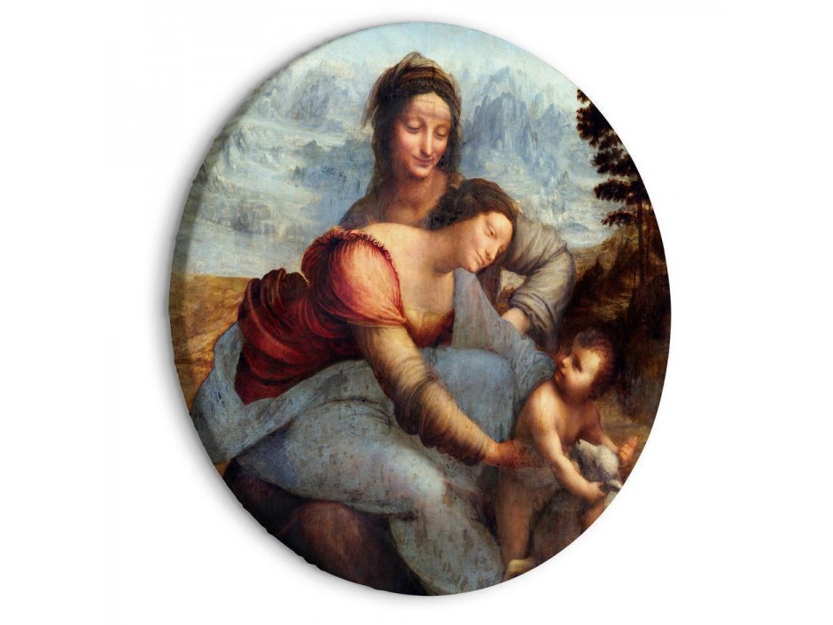 Tableau rond - The Virgin and Child with Saint Anne (Leonardo da Vinci)