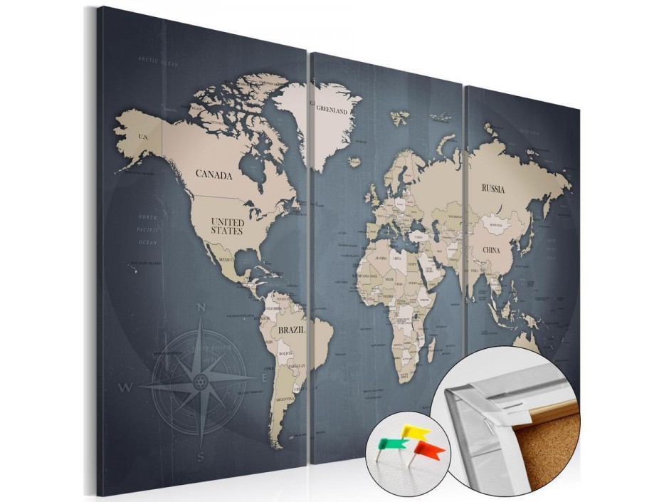 Tableau en liège - Anthracitic World