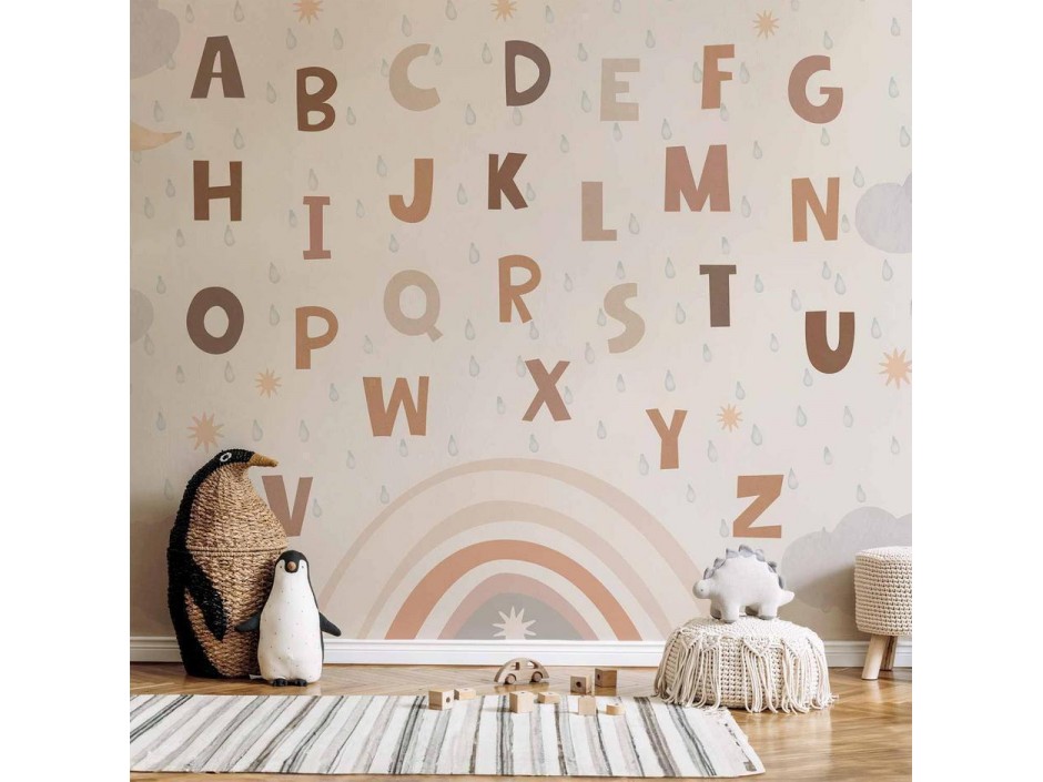 Papier peint - Letters in Soft Colours