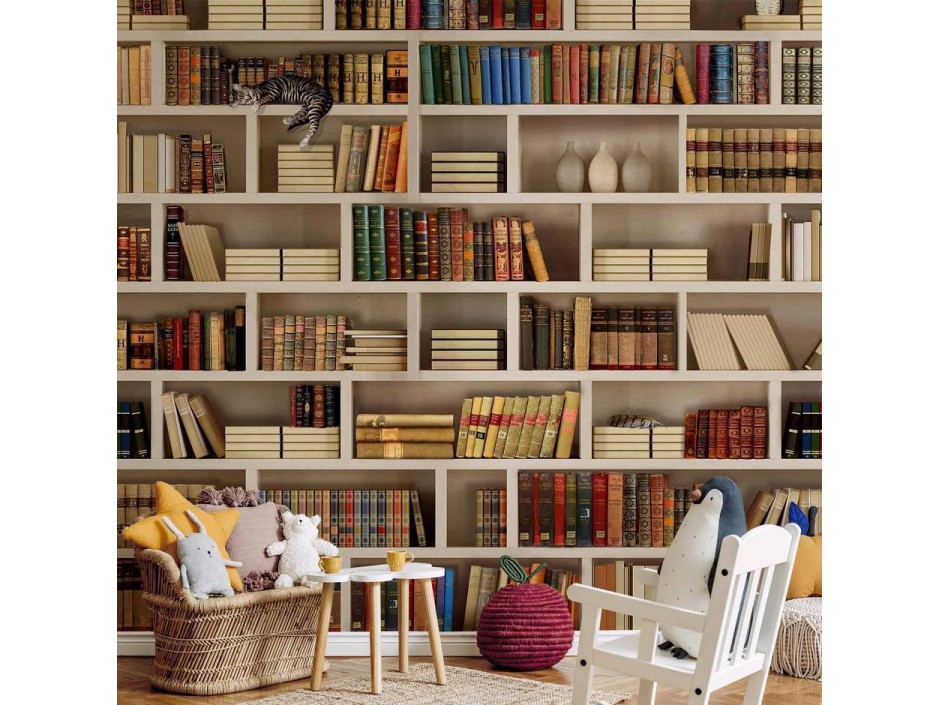 Papier peint - Home library