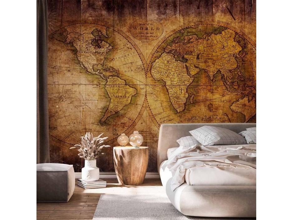 Papier peint - World on old map