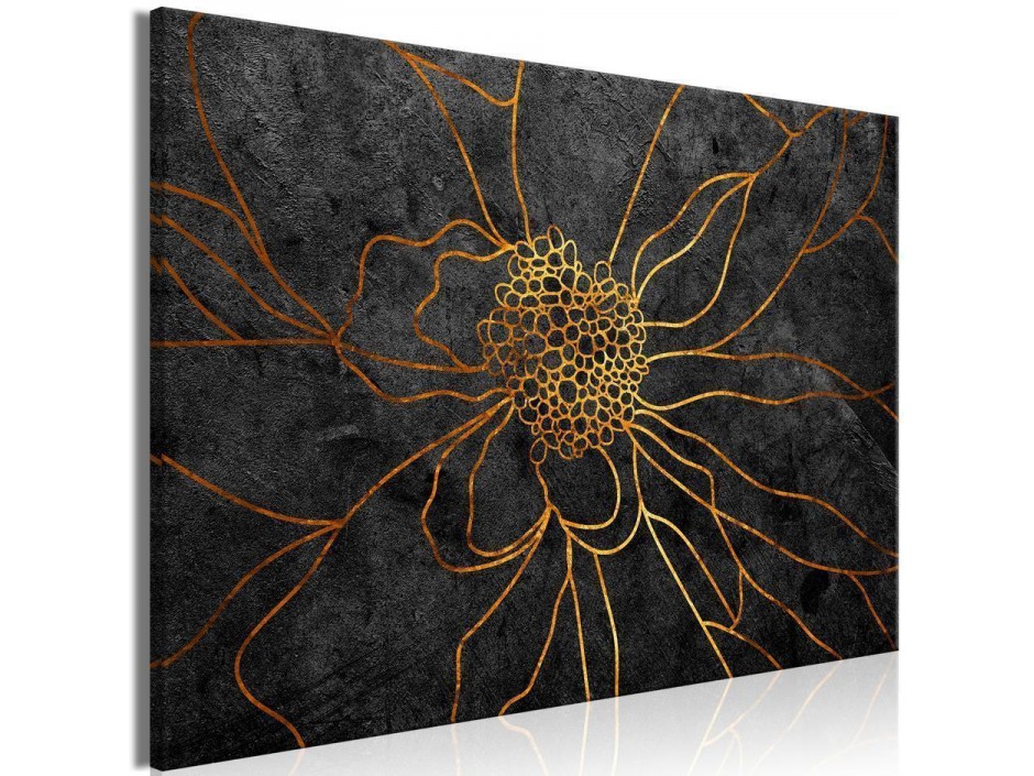 Tableau - Flower in Gold (1 Part) Wide