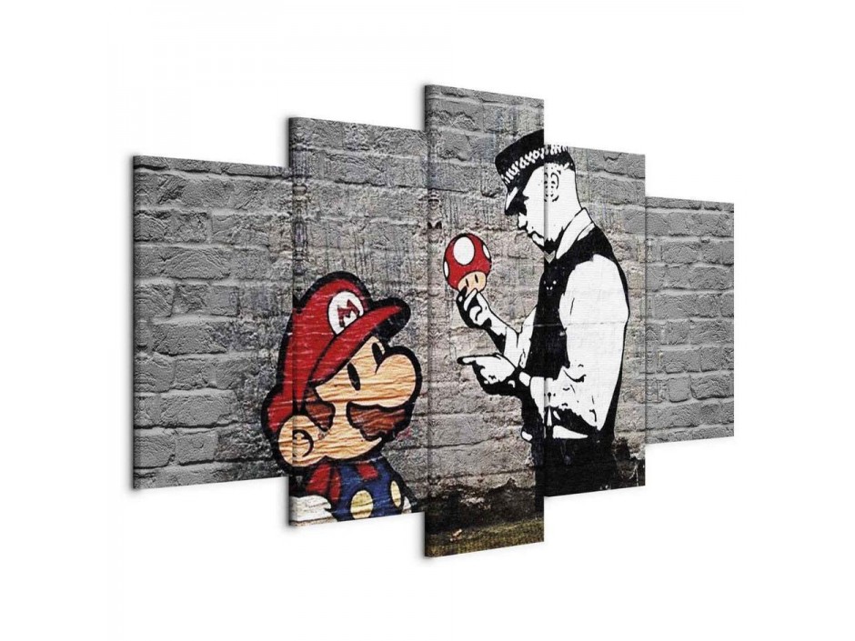 Tableau - Super Mario Mushroom Cop (Banksy)