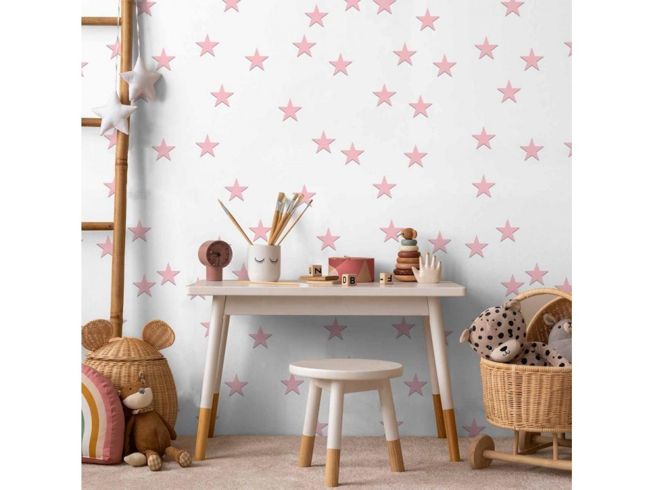 Tapisserie murale - Pink Stars