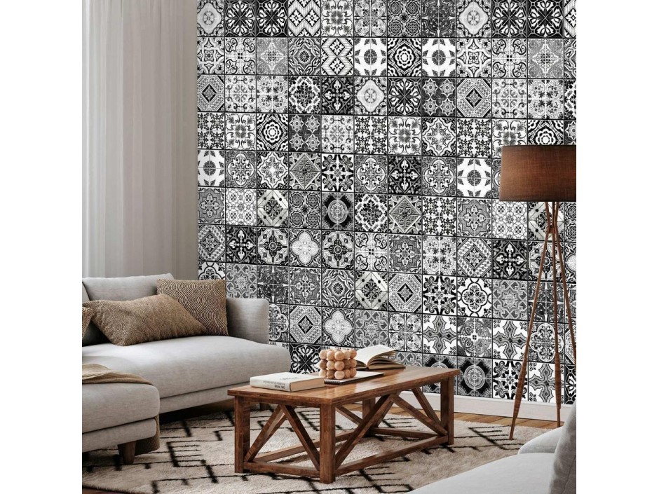 Tapisserie murale - Arabesque - Black& White