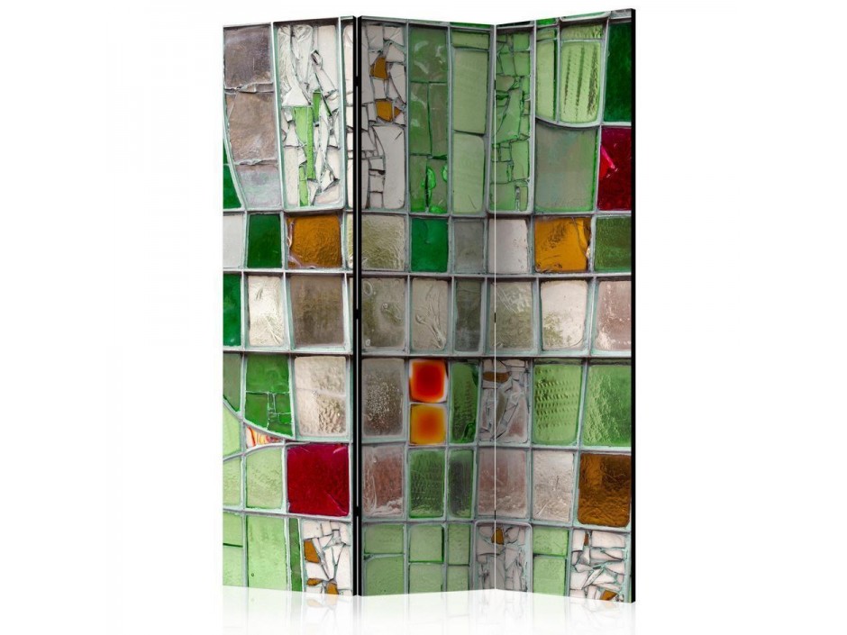 Paravent - Emerald Stained Glass