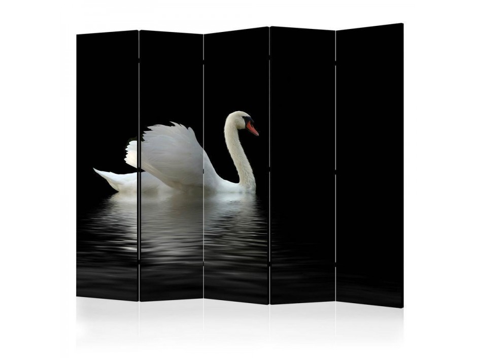 Paravent - swan (black and white) II