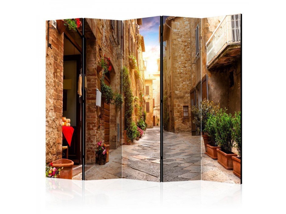 Paravent - Colourful Street in Tuscany II