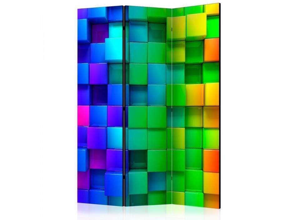 Paravent - Colourful Cubes