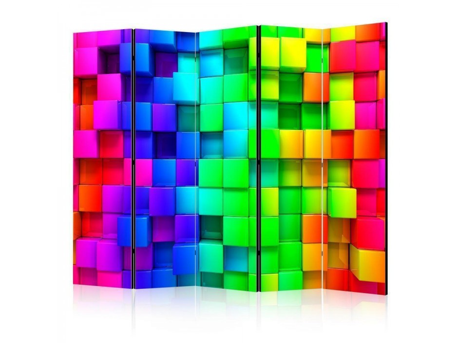 Paravent - Colourful Cubes II