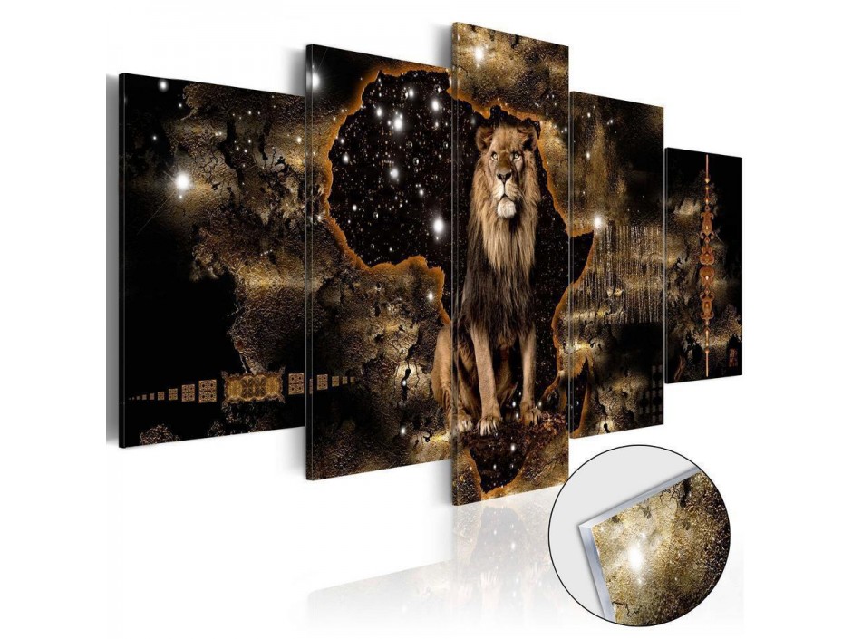 Tableau sur verre acrylique - Golden Lion