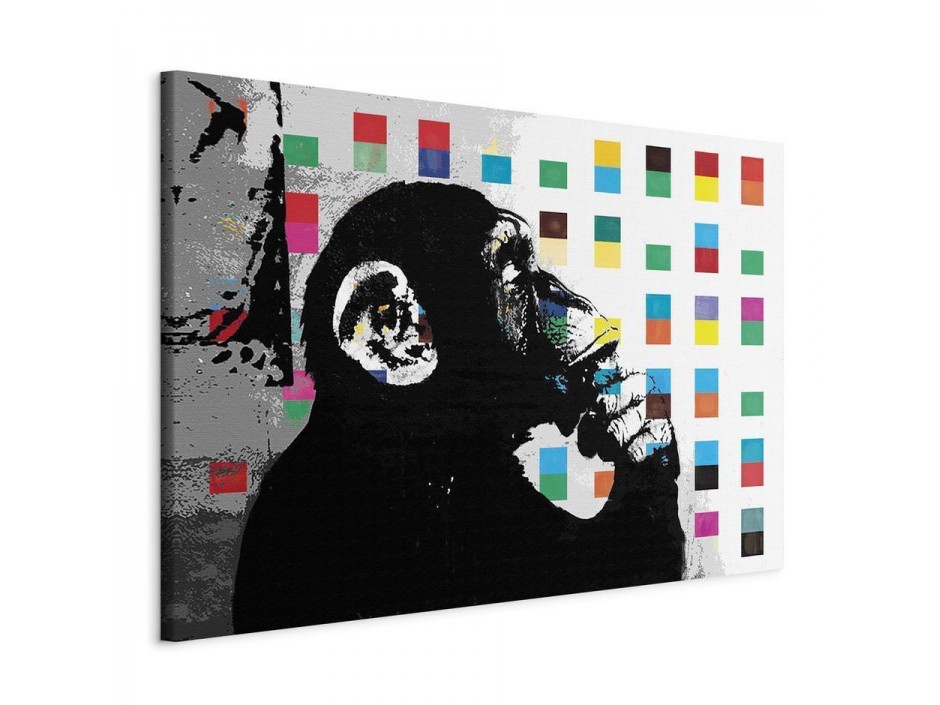 Tableau - Banksy The Thinker Monkey