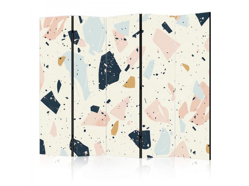 Paravent - Terrazzo with Large - Scaled Stones in Subdued Colors