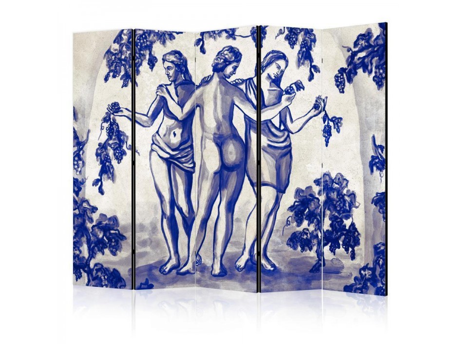 Paravent - Three Graces - Women Among Grapevines Inspired by Ancient Painting