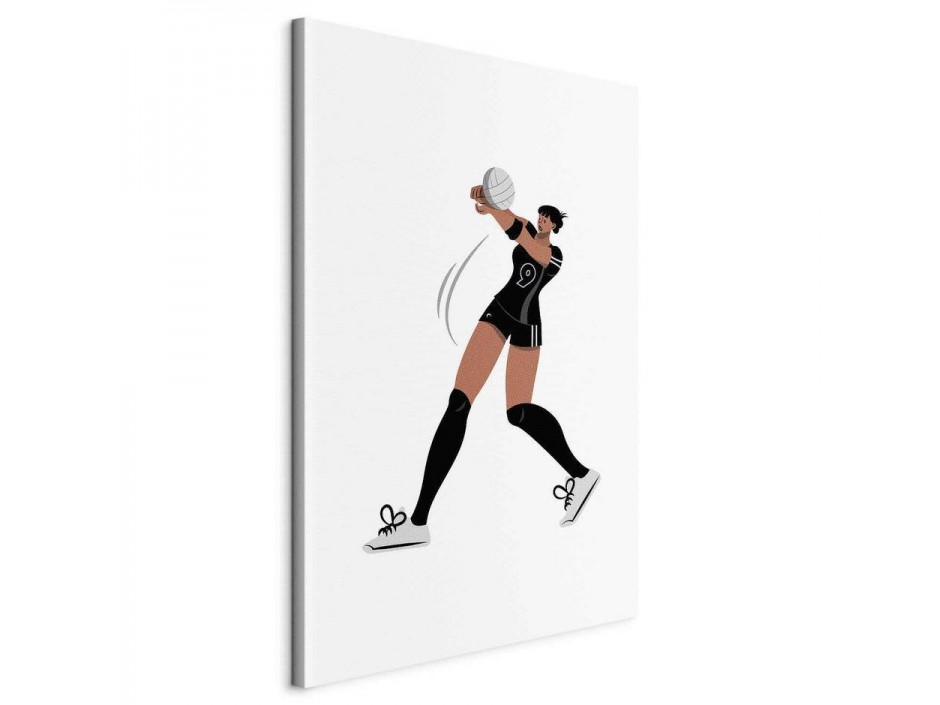 Tableau - Female Volleyball Player Illustration