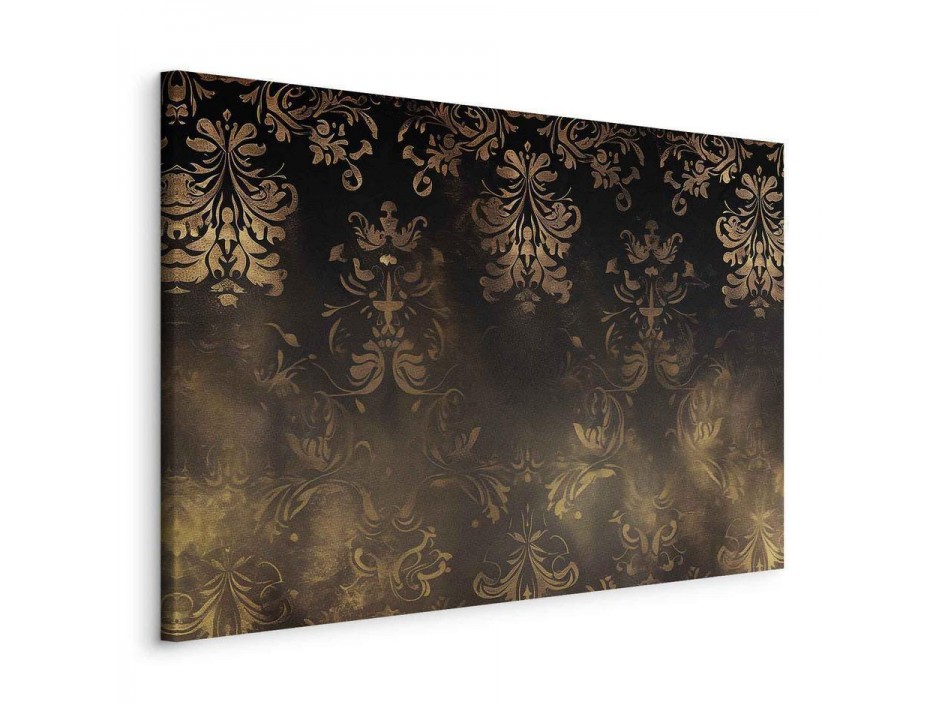 Tableau - Baroque Ornaments in Patinated Gold and Browns: Retro Motif