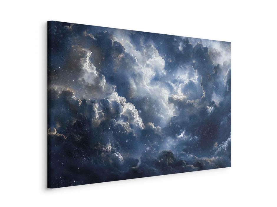 Tableau - Astronomical Wonders: Clouds and Stars in Harmonious Combination