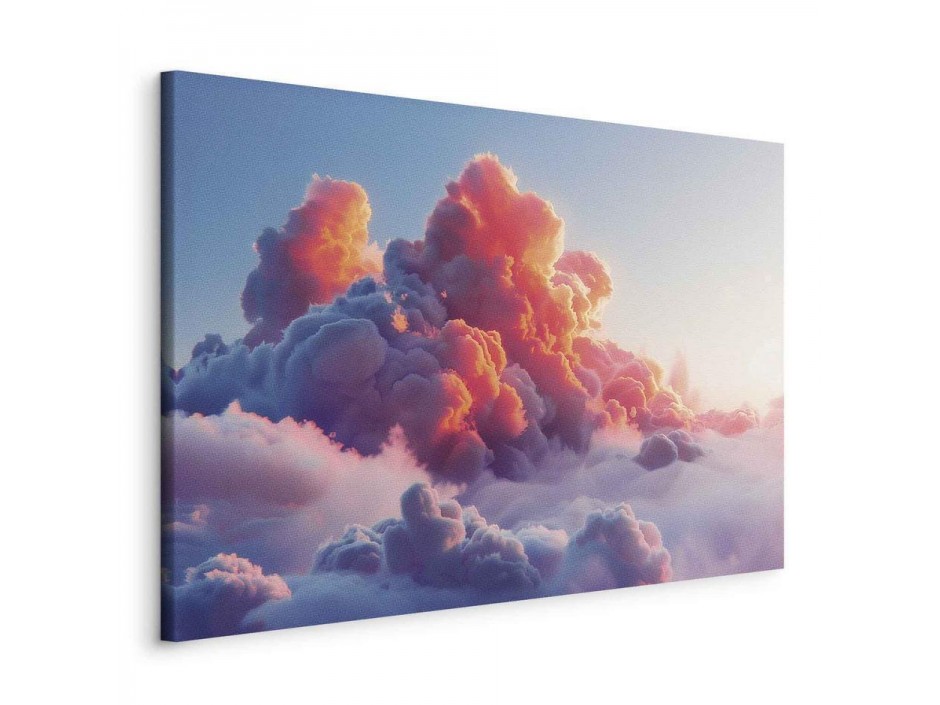 Tableau - Twilight Spectacle: Clouds in Shades of Pink and Violet