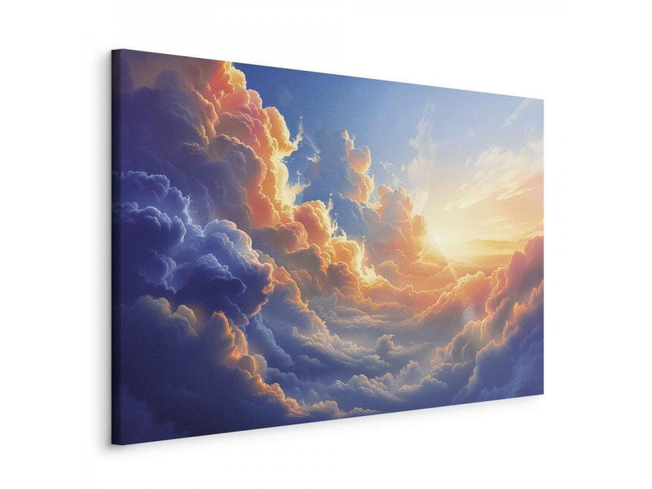 Tableau - Sunset Over a Cloudy Sea: A Wonderful Symphony of Colors