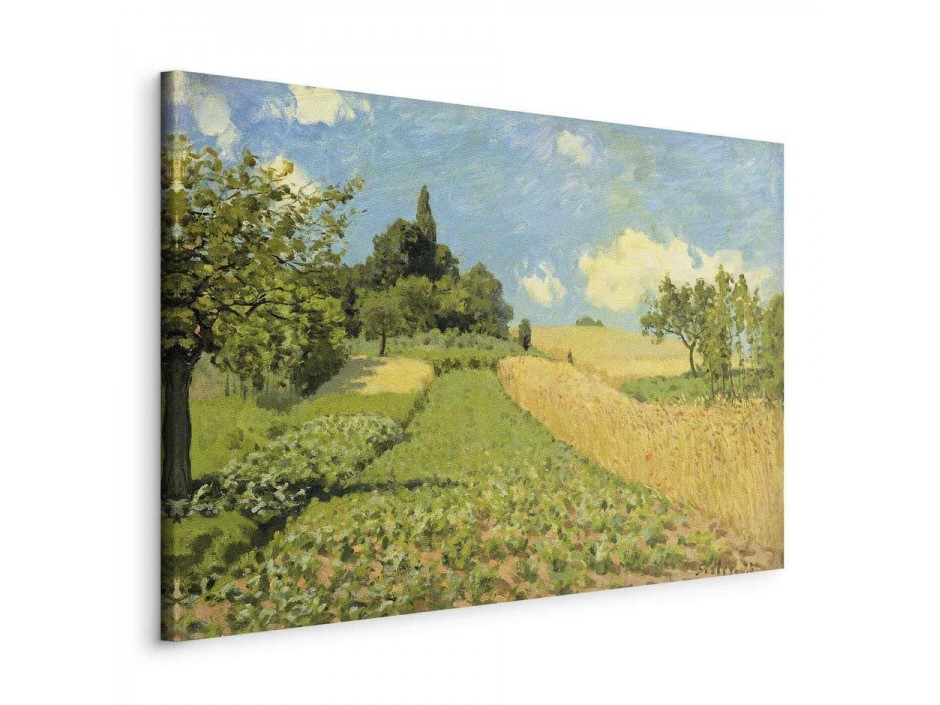 Tableau - The Cornfield (near Argenteuil) (Alfred Sisley)