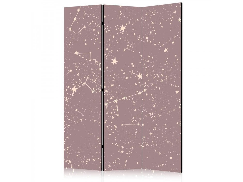 Paravent - Night Sky - Artistic Constellations and Stars in Pastel Shades