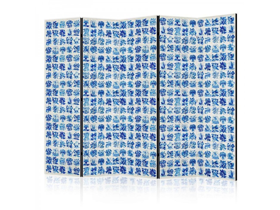 Paravent - Ceramic Tiles - Traditional Portuguese Blue Tiles Azulejos