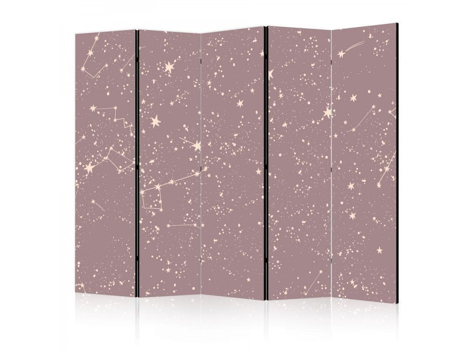 Paravent - Night Sky - Artistic Constellations and Stars in Pastel Shades