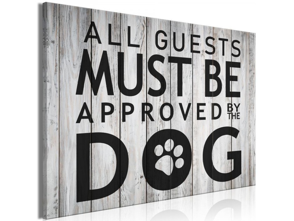 Tableau - All Guests Must Be Approved by the Dog (1 Part) Wide