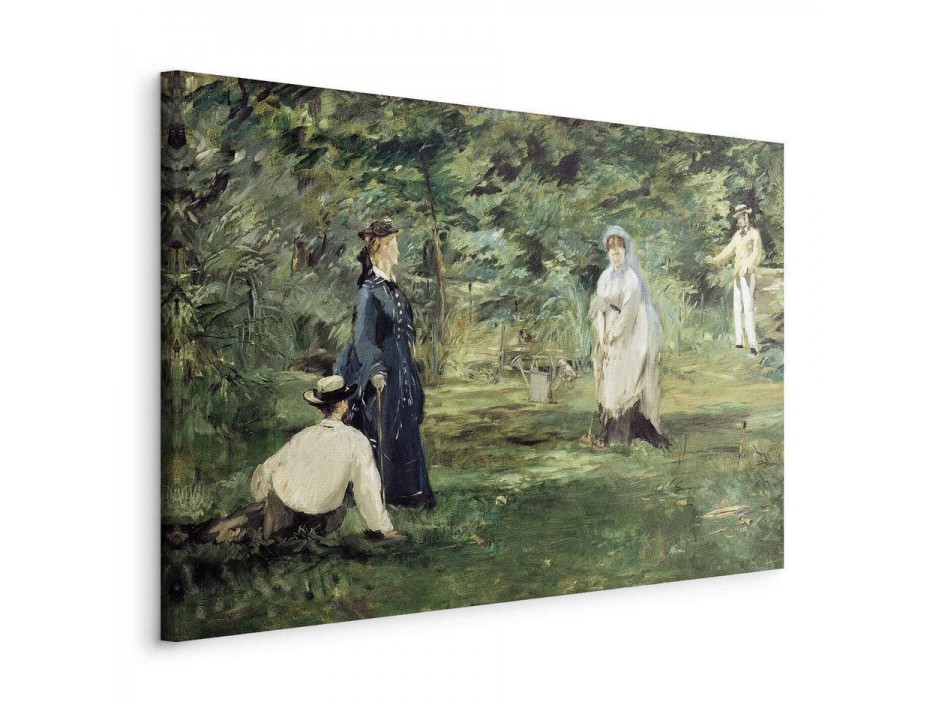 Tableau - La Partie de croquet à Paris (Edouard Manet)