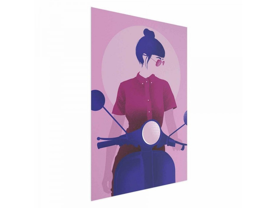 Poster - Woman on a Scooter