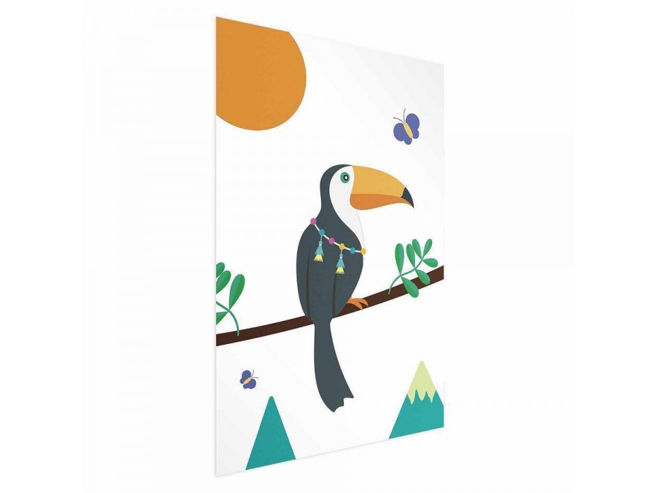 Poster - Toucan and Butterflies