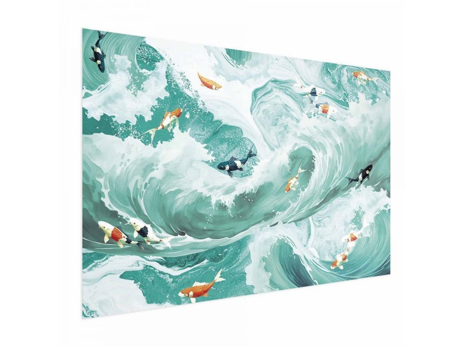 Poster - Fish and Waves