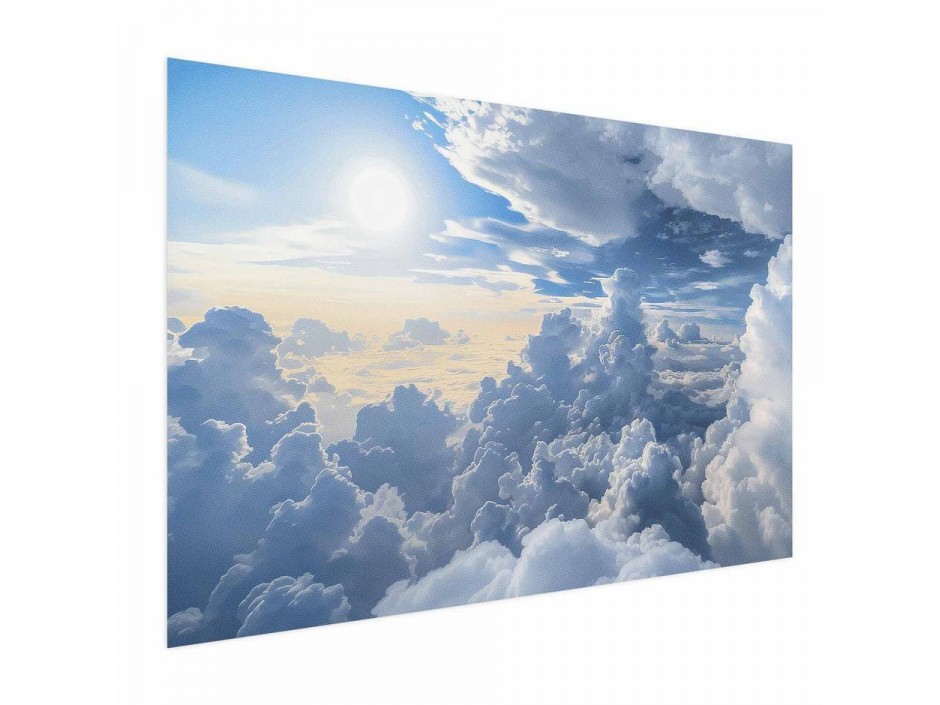 Poster - Symphony of Light: Sun and Clouds Playing Together on a Beautiful Sky