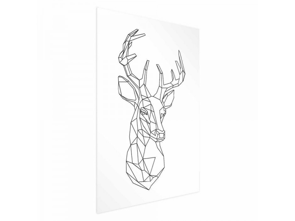 Poster - Geometric Deer