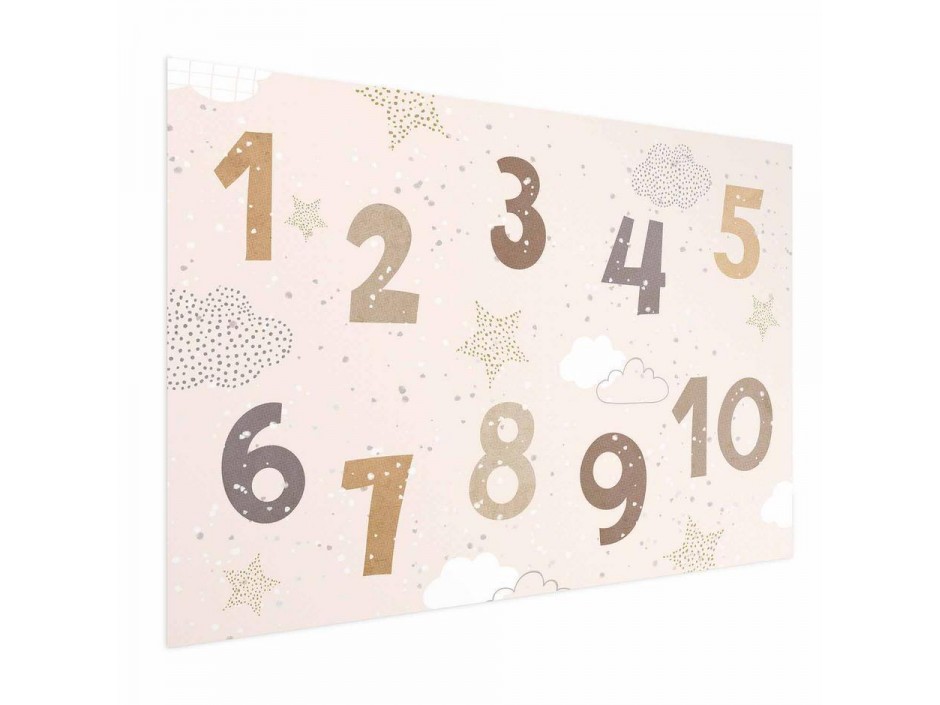 Poster - Numbers with Falling Snow