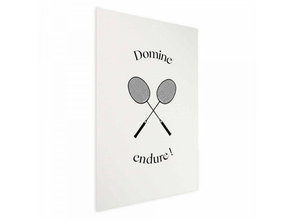 Poster - Summer Games - Badminton Rackets on a White Background