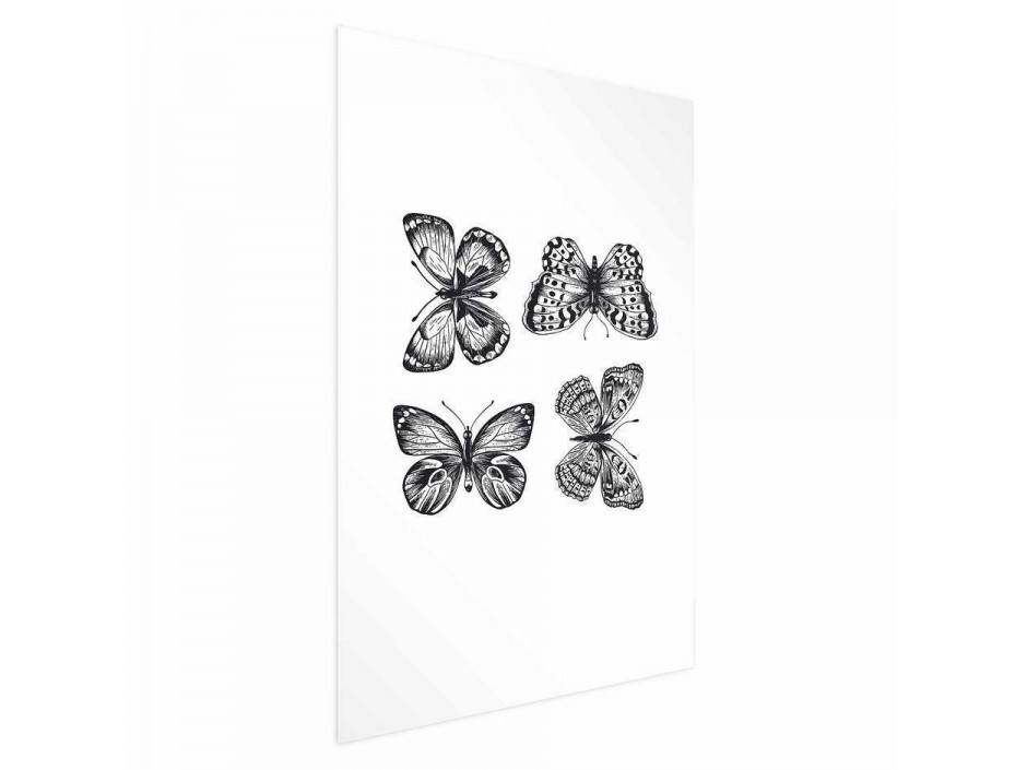 Poster - Four Butterflies