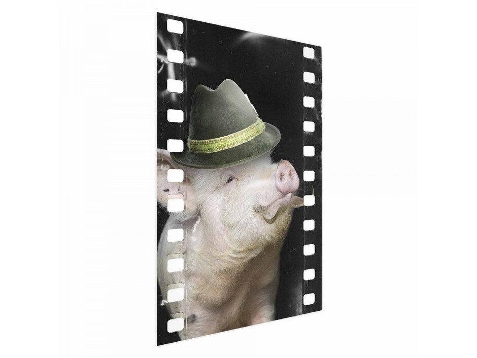 Poster - Pig with a Mustache