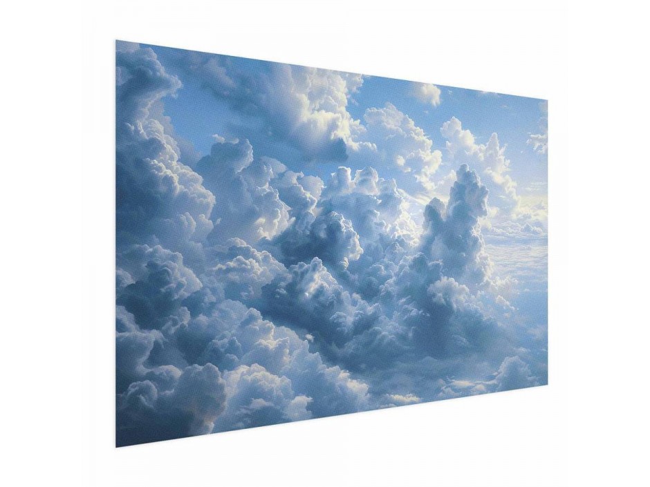 Poster - Ocean in the Air: Waving Clouds Reflecting Morning Light