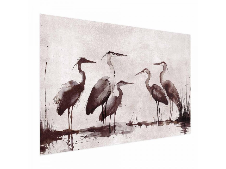 Poster - Herons Painted in Ink