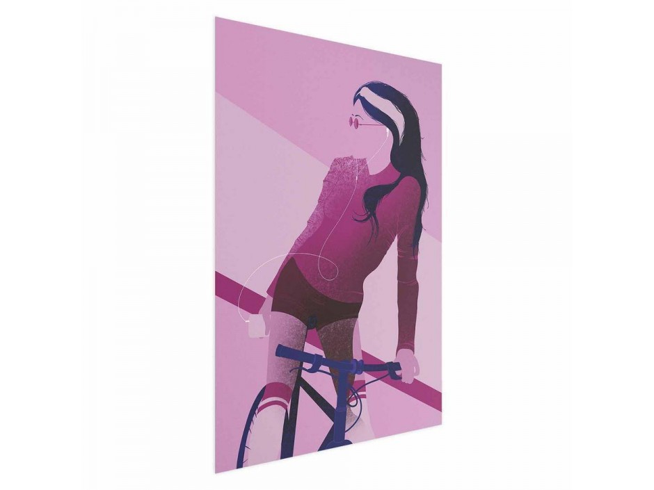 Poster - Woman on a Bicycle