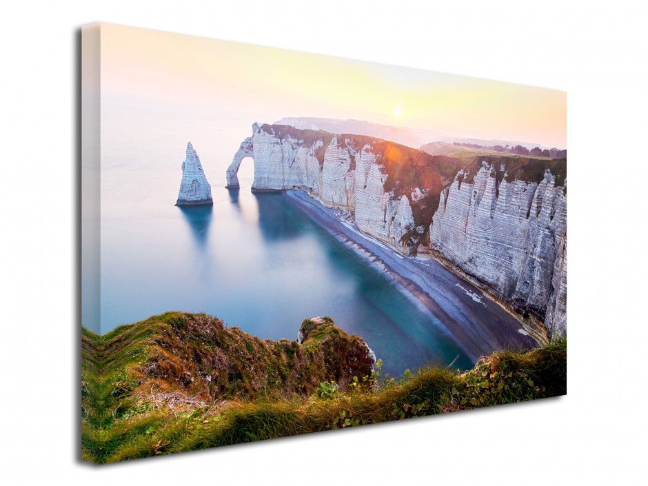 Tableau déco toile Falaises d'Étretat